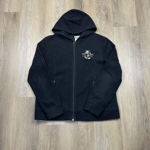 Disney Parks Hoodie Womens Large Zip Fleece Mickey Mouse Disneyland Embroidered